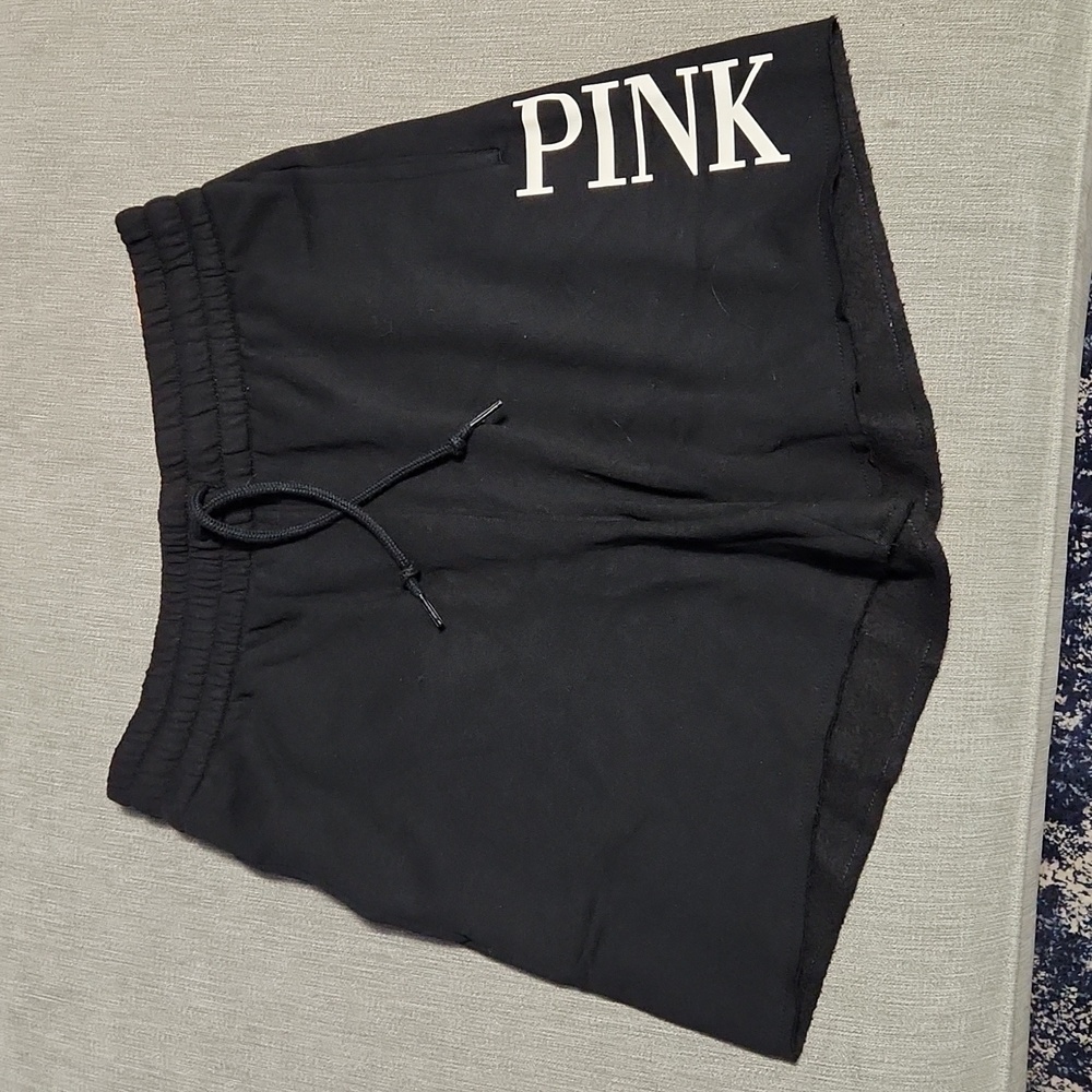 VS Pink Fleece Sweat Shorts